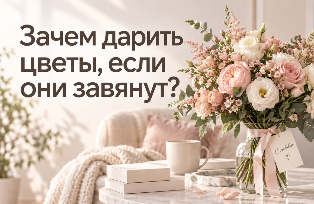Зачем дарить цветы, если они завянут?