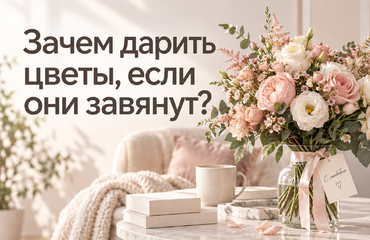 Зачем дарить цветы, если они завянут?