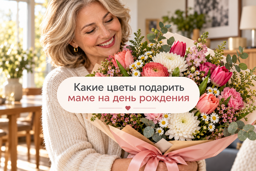 Какие цветы подарить маме на день рождения