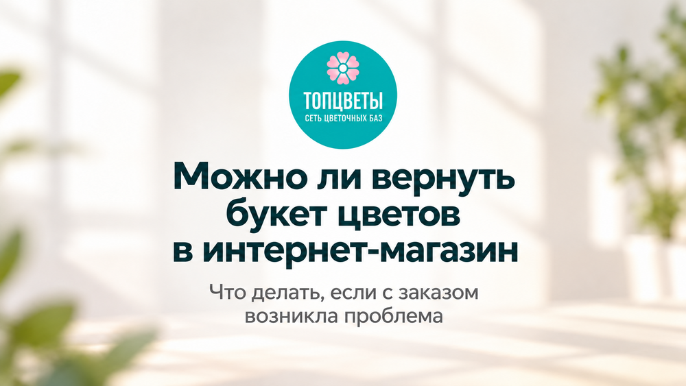 Можно ли вернуть букет цветов в интернет-магазин