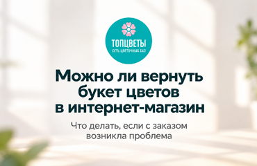 Можно ли вернуть букет цветов в интернет-магазин