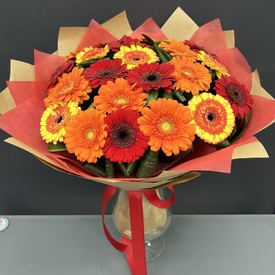 Букет из 21шт герберы микс