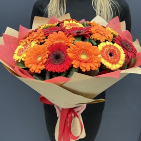 Букет из 21шт герберы микс