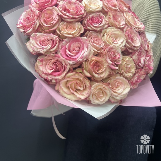 Букет из 51 розовой розы Эквадор 50см