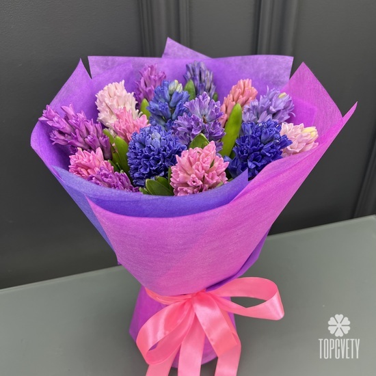 Букет из 15 гиацинтов