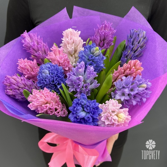 Букет из 15 гиацинтов