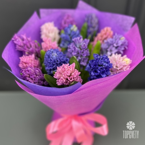 Букет из 15 гиацинтов