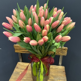 Букет из 51 тюльпана 