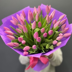 Букет из 51 тюльпана 