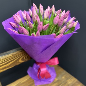 Букет из 51 тюльпана 