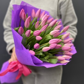 Букет из 51 тюльпана 
