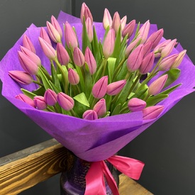 Букет из 51 тюльпана 