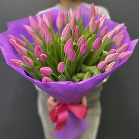 Букет из 51 тюльпана 