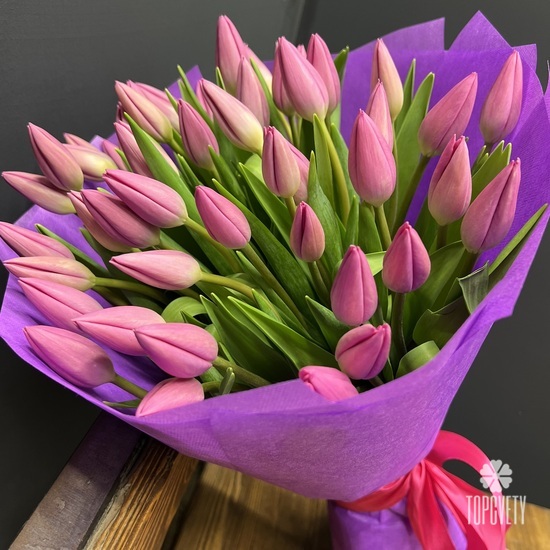 Букет из 51 тюльпана 