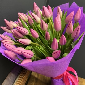 Букет из 51 тюльпана 