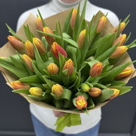 Букет из 25 тюльпанов 
