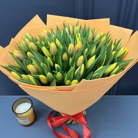 Букет из 101 тюльпана микс