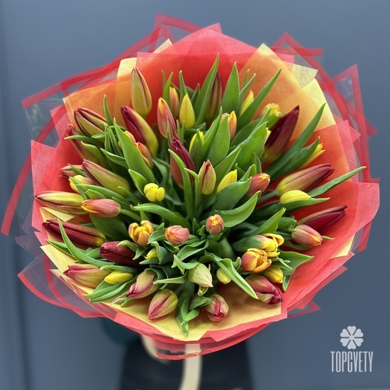 Букет из 51 тюльпана 