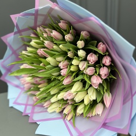 Букет из 101 тюльпана 