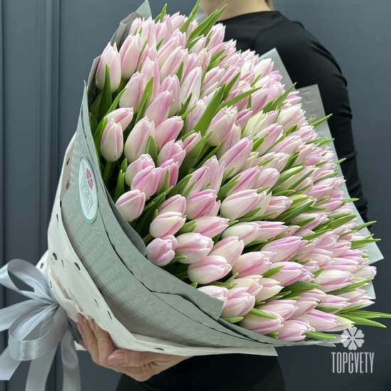 Букет из 251 тюльпана