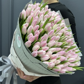 Букет из 251 тюльпана