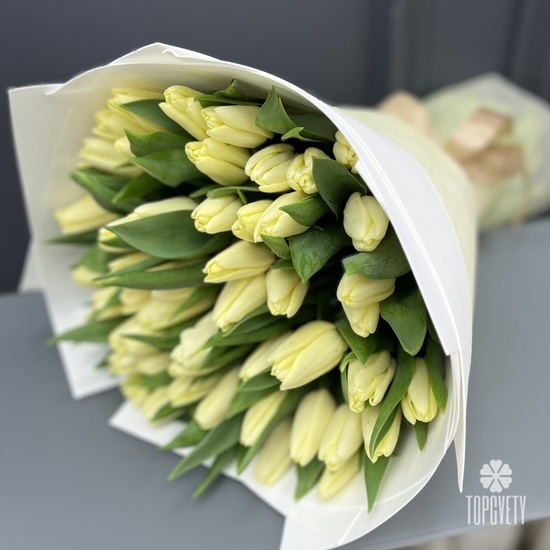 Букет из 51 тюльпана