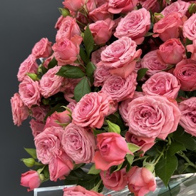 Букет из 21 кустовой пионовидной розы 80см