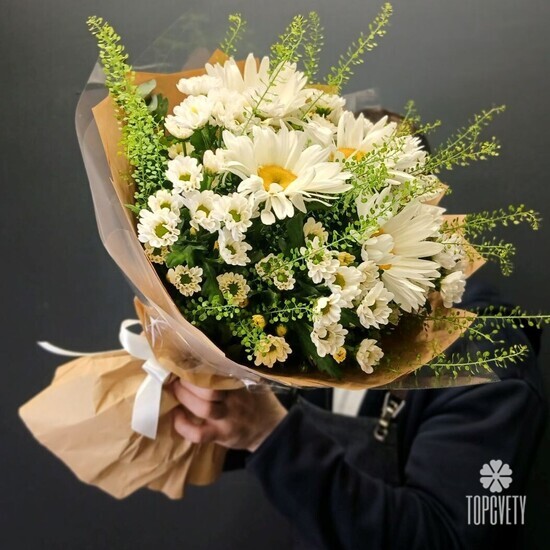 Букет из 5 Садовых Ромашек