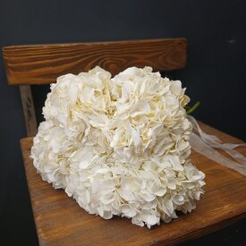 Букет из 5 белых гортензий 