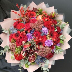 Букет из роз и гербер Аврора