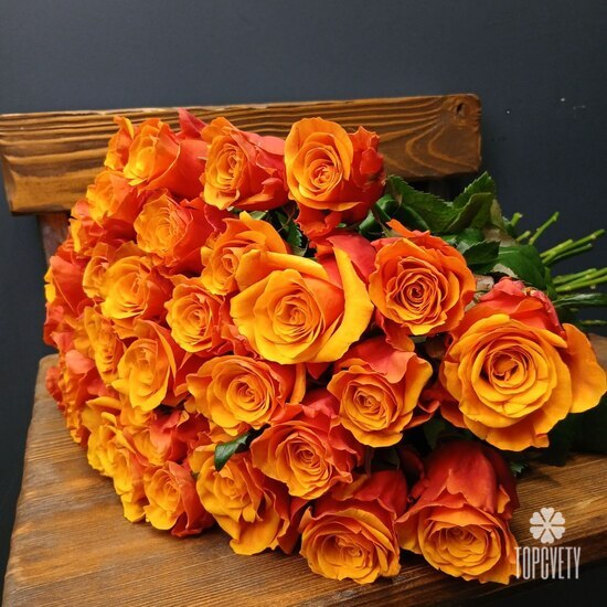 Букет из 35 роз Испания 50см