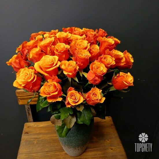 Букет из 35 роз Испания 50см