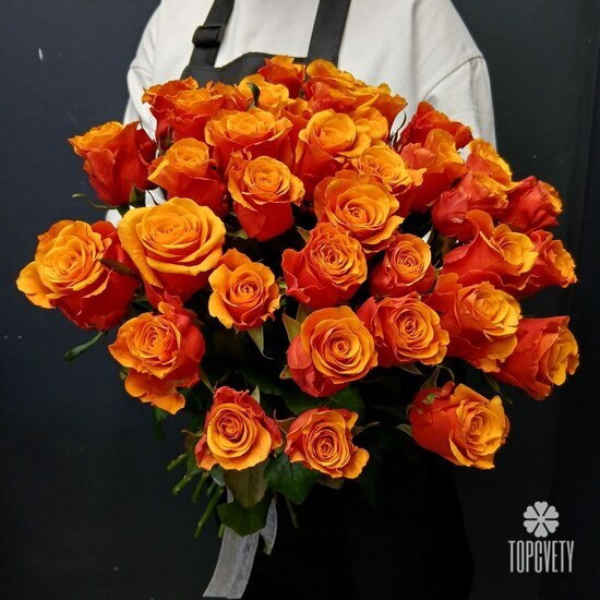 Букет из 35 роз Испания 50см