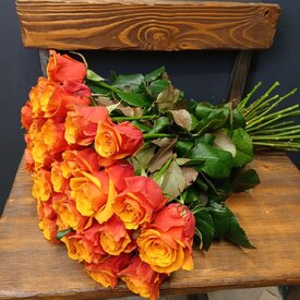 Букет из 35 роз Испания 50см