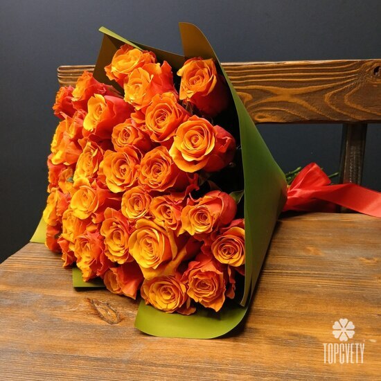 Букет из 35 роз Испания 50см
