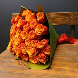 Букет из 35 роз Испания 50см