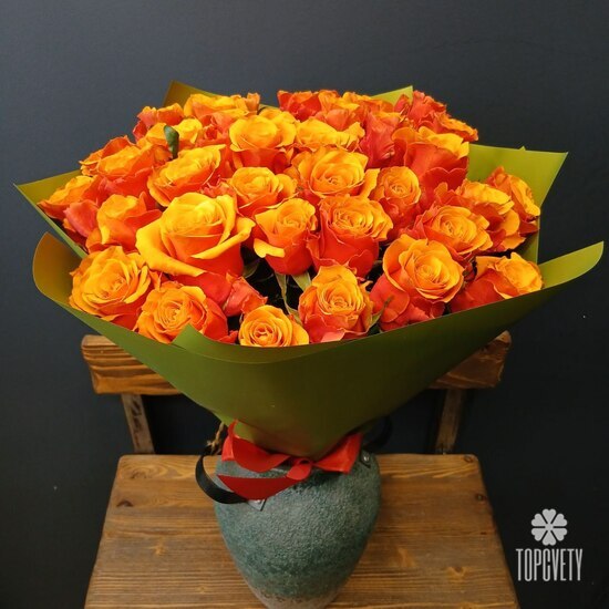 Букет из 35 роз Испания 50см