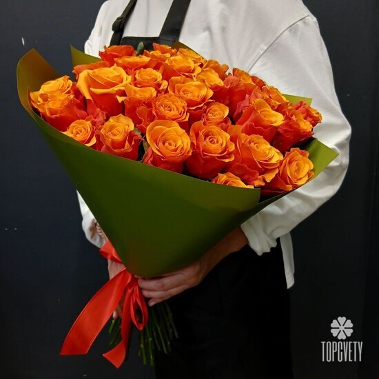 Букет из 35 роз Испания 50см