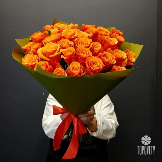 Букет из 35 роз Испания 50см