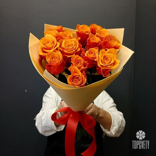 Букет из 15 роз Испания 50см