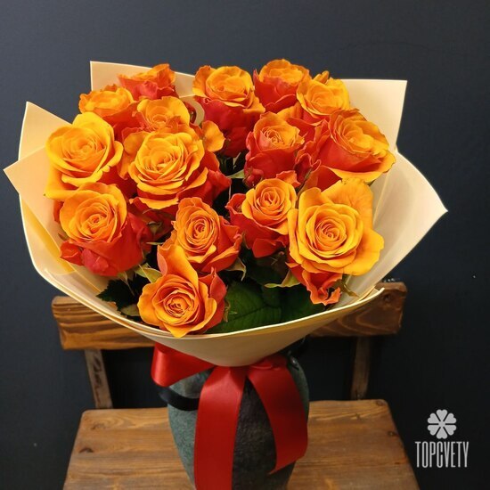 Букет из 15 роз Испания 50см