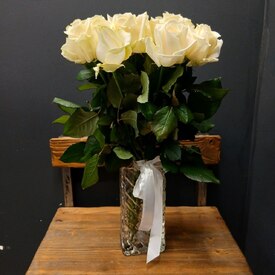 Букет из 15 роз Аваланж 50см