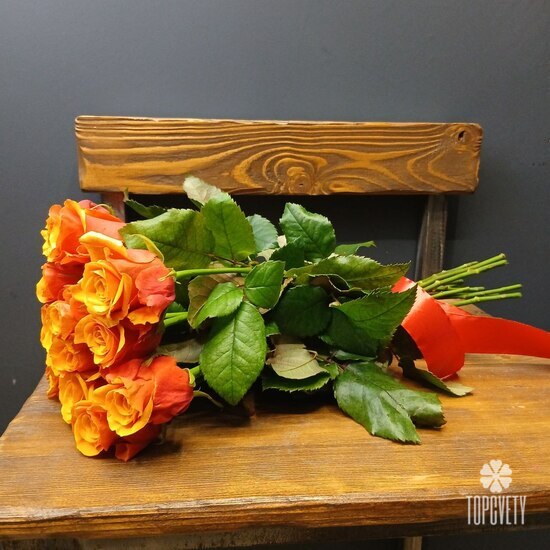 Букет из 15 роз Испания 50см