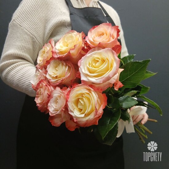 Букет из 9 роз Эквадор 50см