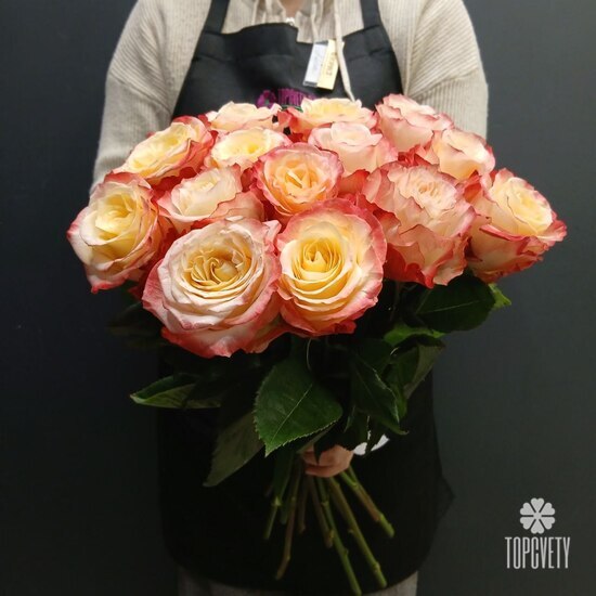 Букет из 15 роз Эквадор 50см