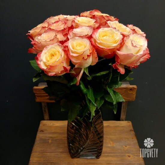 Букет из 15 роз Эквадор 50см