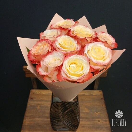 Букет из 9 роз Эквадор 50см