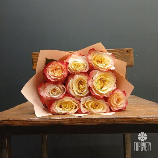 Букет из 9 роз Эквадор 50см