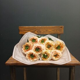 Букет из 9 роз Грин Ай 50см