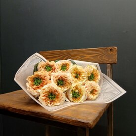 Букет из 9 роз Грин Ай 50см